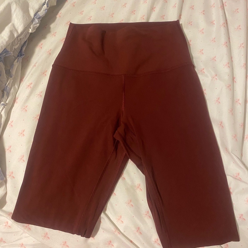 Maroon lululemon align 25 inch leggings
